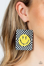 Load image into Gallery viewer, Cheeky Checkerboard- Yellow Earrings
